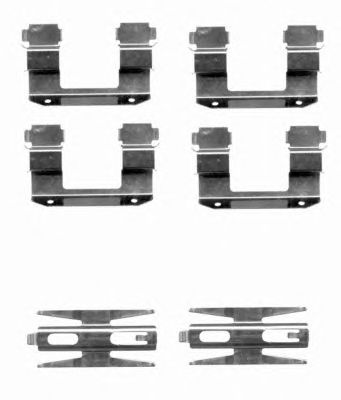 HELLA PAGID 8dz355203921 -  Комплектующие, колодки дискового тормоза